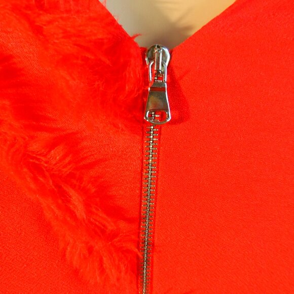 Altuzarra Vibrant Red Sheath Dress w/Asymetrical Fringe Detail Sise FR 36- US 4 - Picture 12 of 16